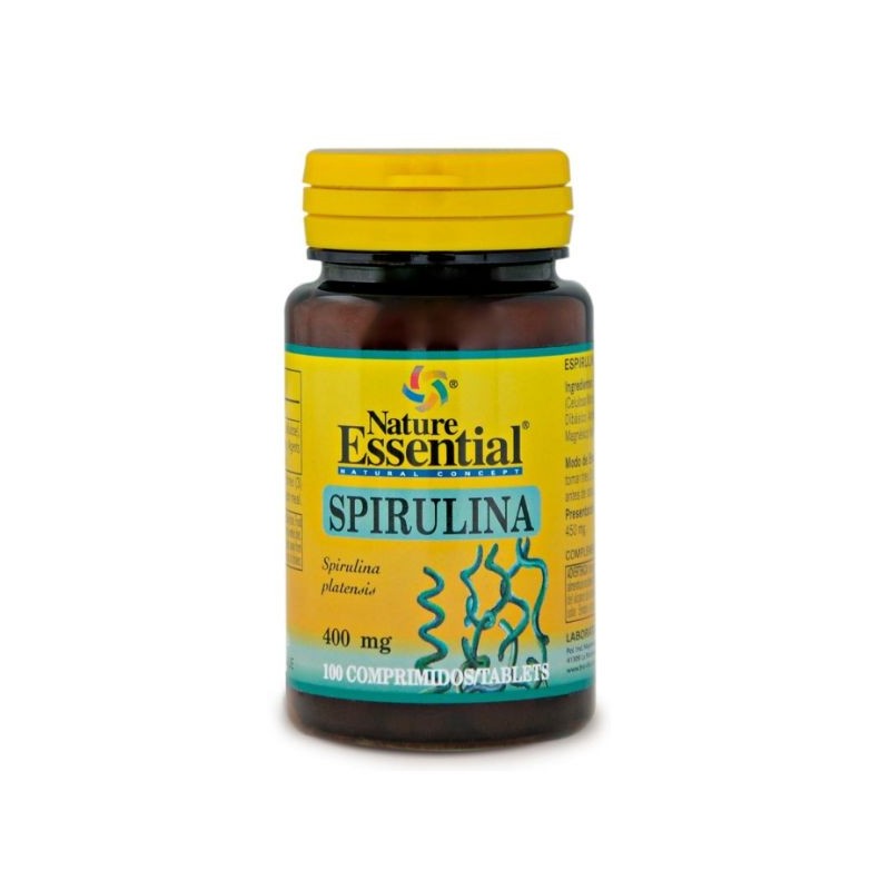 Comprar online ESPIRULINA 400 mg 100 Tabletas de NATURE ESSENTIAL