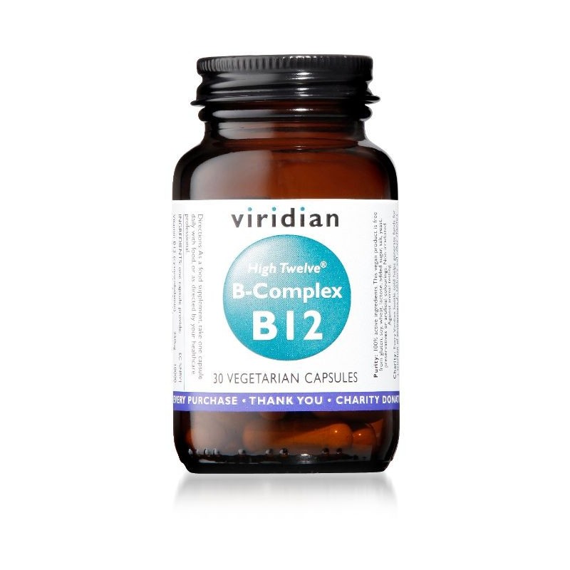 Comprar online HIGH TWELVE VITAMIN B12 CON B-COMPLEX 30 Vcaps de VIRIDIAN