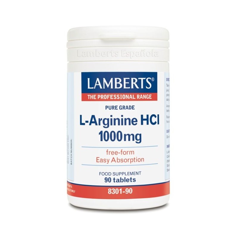 Comprar online L-ARGININA HCI 1000 mg 90 Tabs de LAMBERTS