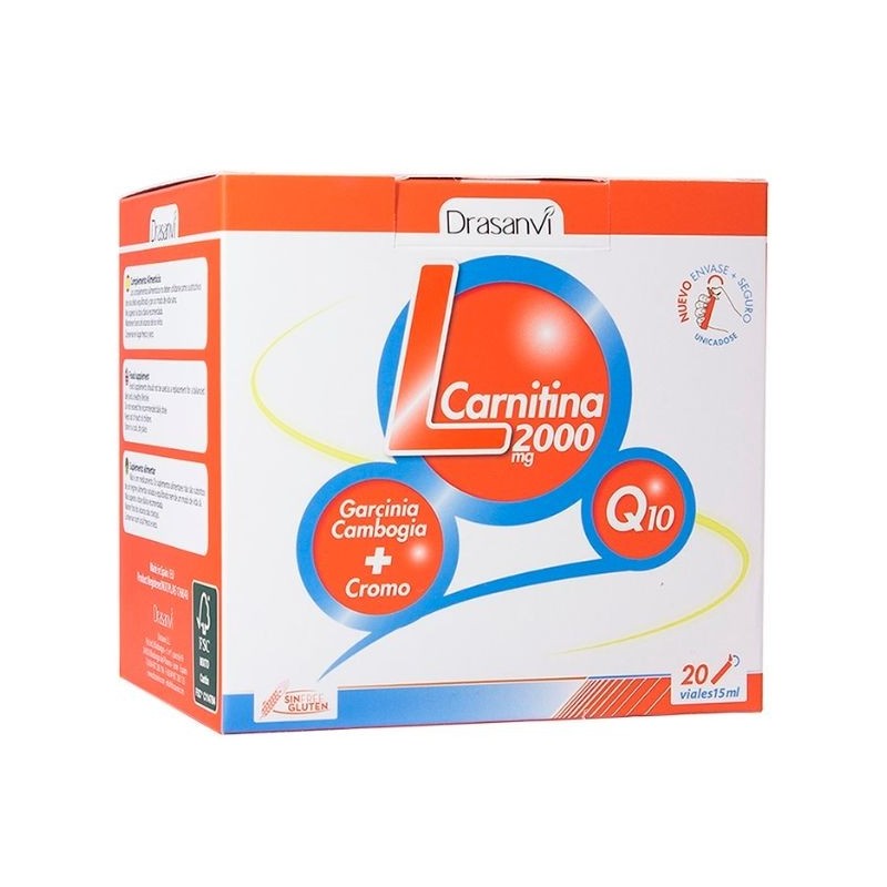 Comprar online L-CARNITINA 2000 mg 20 Viales de DRASANVI