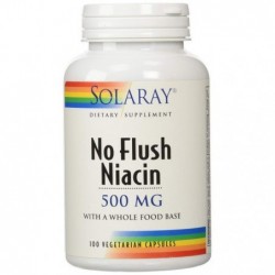 Comprar online NIACIN NO RUBORIZANTE 500 mg 100 Vcaps de SOLARAY. Imagen 1