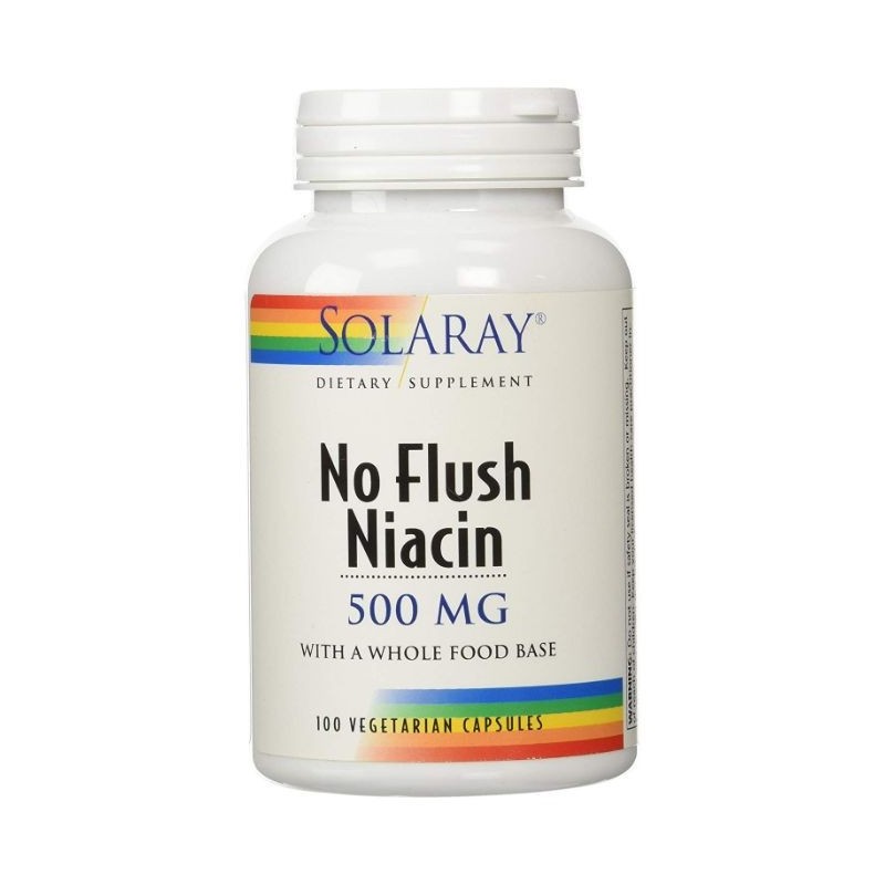 Comprar online NIACIN NO RUBORIZANTE 500 mg 100 Vcaps de SOLARAY