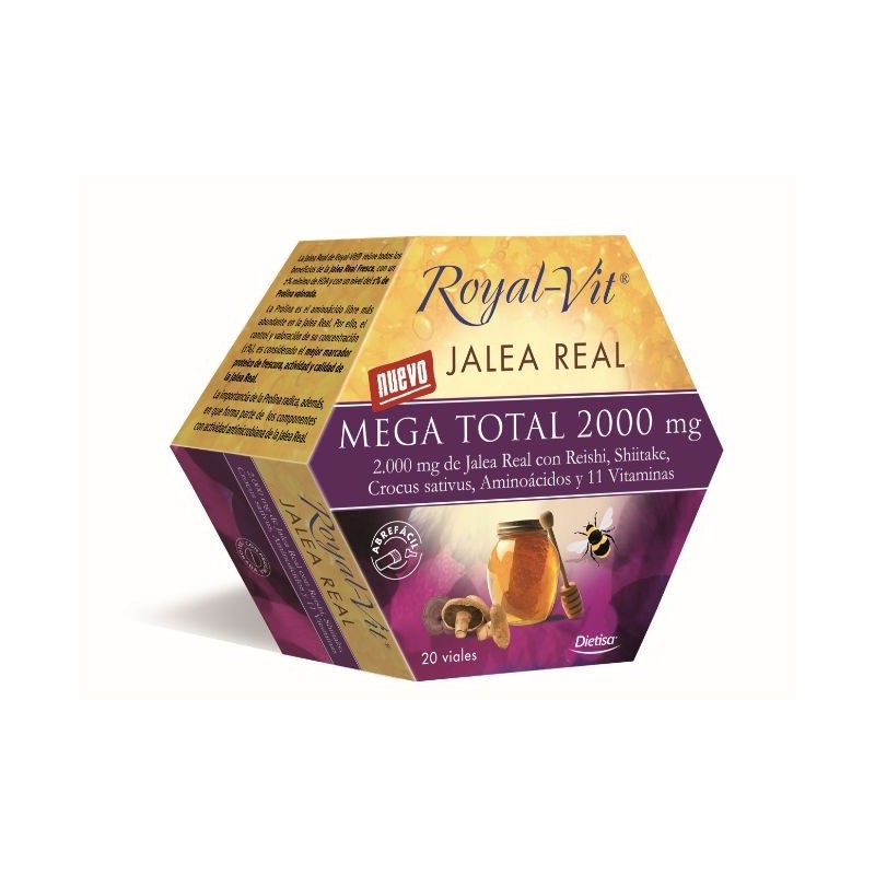 Comprar online ROYAL VIT MEGA TOTAL 2000 mg 20 Viales de DIETISA