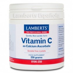 Comprar online VIT C ASCORBATO CALCIO 250 gr Polvo de LAMBERTS. Imagen 1