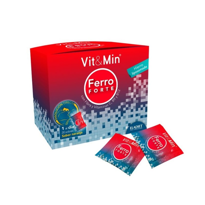 Comprar online VIT&MIN FERRO FORTE 20 STICKS de ELADIET