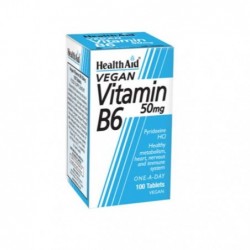 Comprar online VITAMIN B6 50 mg 100 Comp de HEALTH AID. Imagen 1