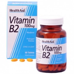 Comprar online VITAMINA B2 RIBOFLAVINA 100 mg 60 Comp de HEALTH AID. Imagen 1