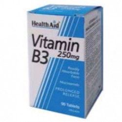 Comprar online VITAMINA B3 (NIACINAMIDA) 250 mg 90 Comp de HEALTH AID. Imagen 1