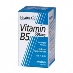 Comprar online VITAMINA B5 (PANTOTENATO CALCICO) 690 mg 30 Comp de HEALTH AID. Imagen 1