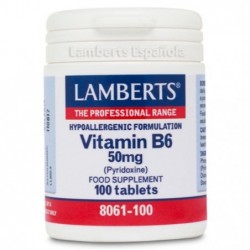 Comprar online VITAMINA B6 50 mg 100 Tabs de LAMBERTS. Imagen 1