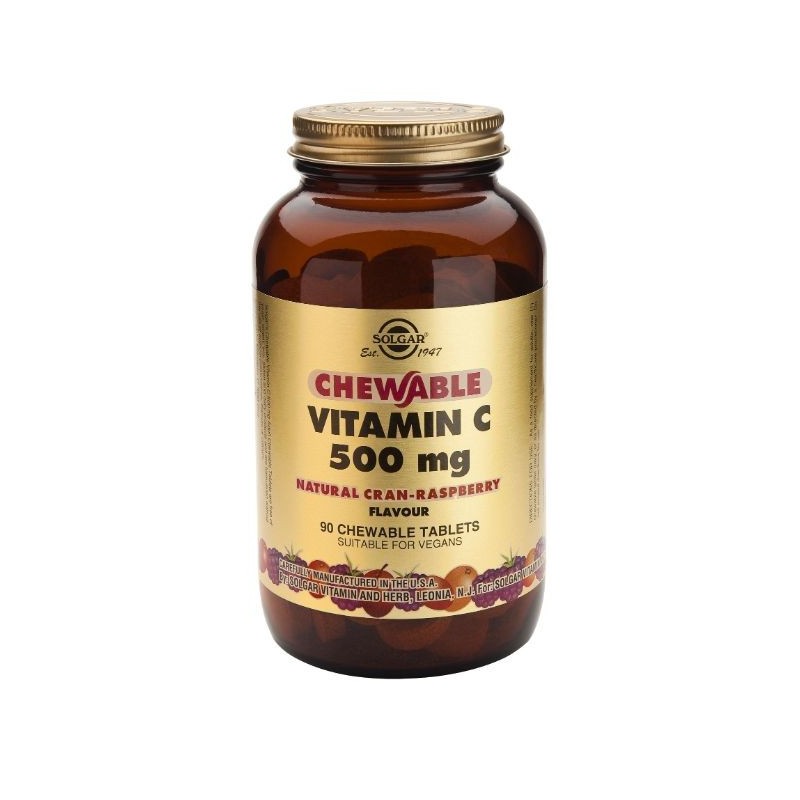 Comprar online VITAMINA C (SABOR FRAMBUESA) 500 mg 90 Comp de SOLGAR