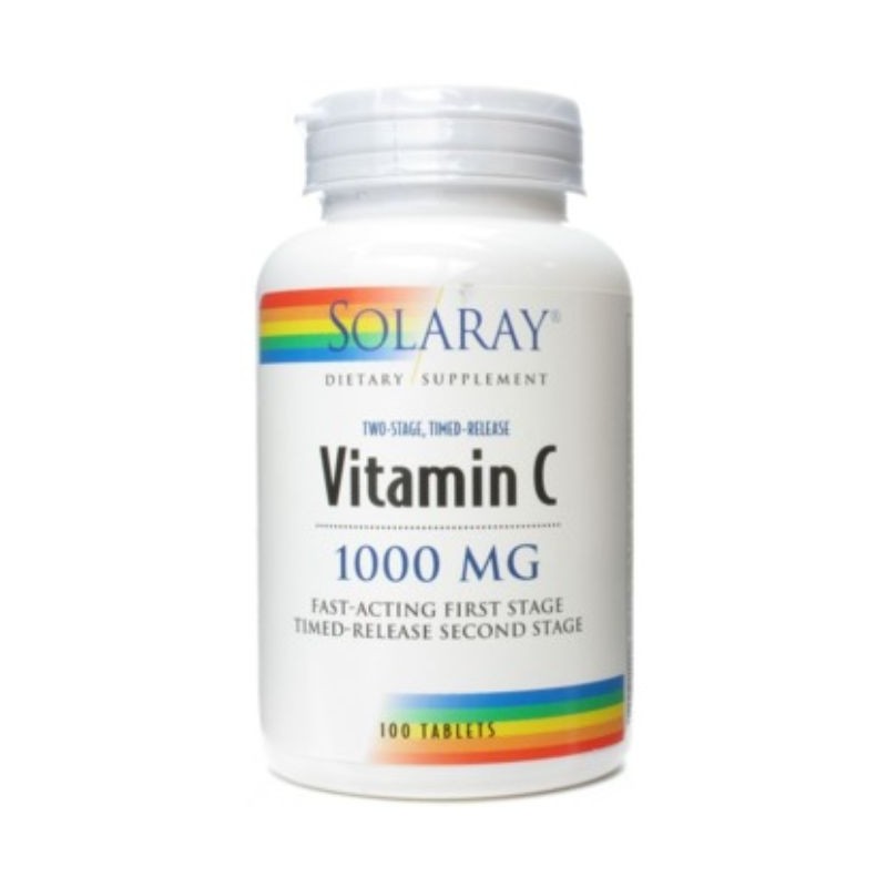 Comprar online VITAMINA C 1000 mg 100 Tabletas de SOLARAY. Imagen 1