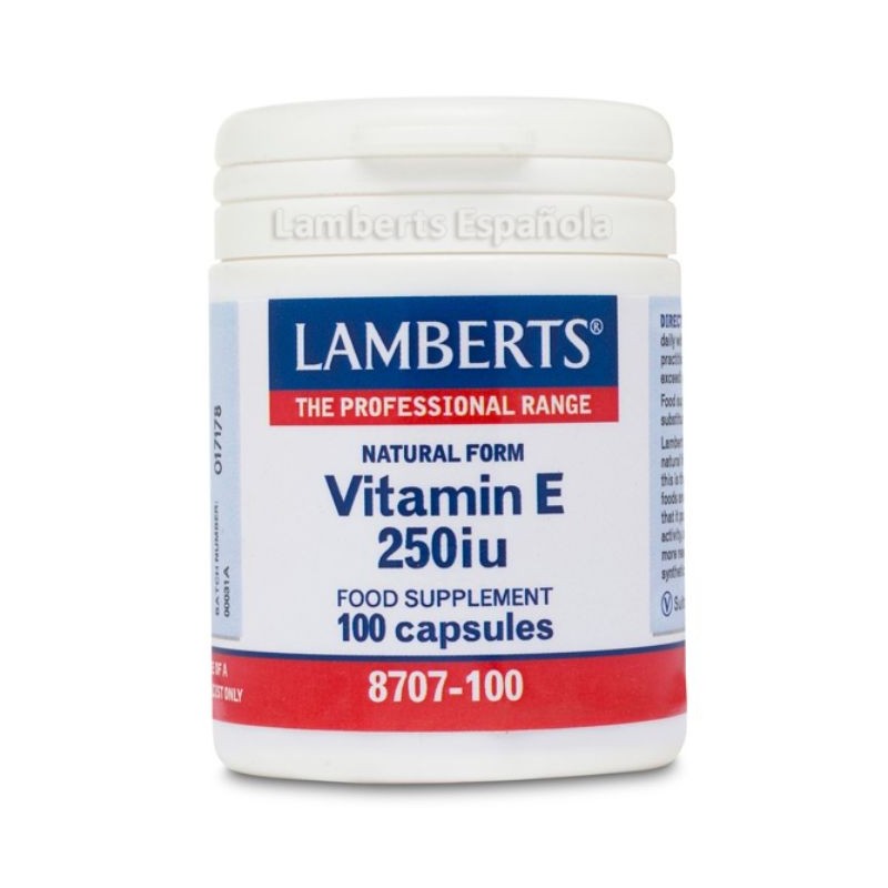 Comprar online VITAMINA E NATURAL 250ui 100 Caps de LAMBERTS