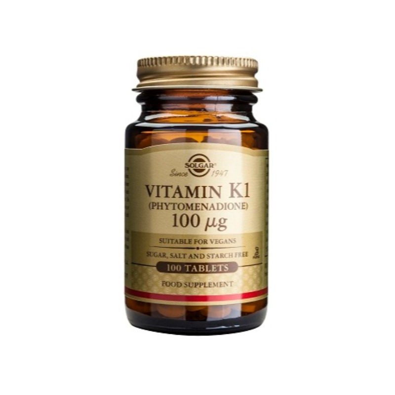 Comprar online VITAMINA K1 100 UG 100 COMP de SOLGAR