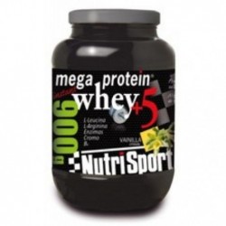 Comprar online MEGA PROTEIN 5 WHEY VAINILLA 900 gr de NUTRISPORT. Imagen 1