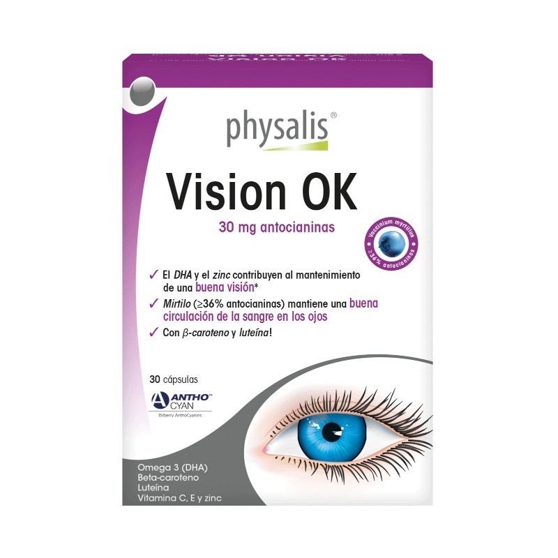 Comprar online VISION OK 30 cpsulas de PHYSALIS