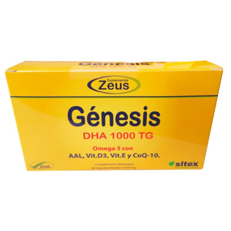 Comprar online GENESIS DHA TG 1000 60 CAPS de ZEUS