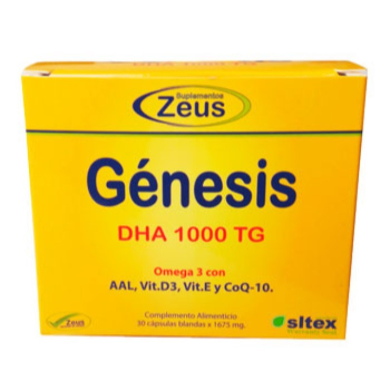 Comprar online GENESIS DHA TG 1000 30 CAPS de ZEUS