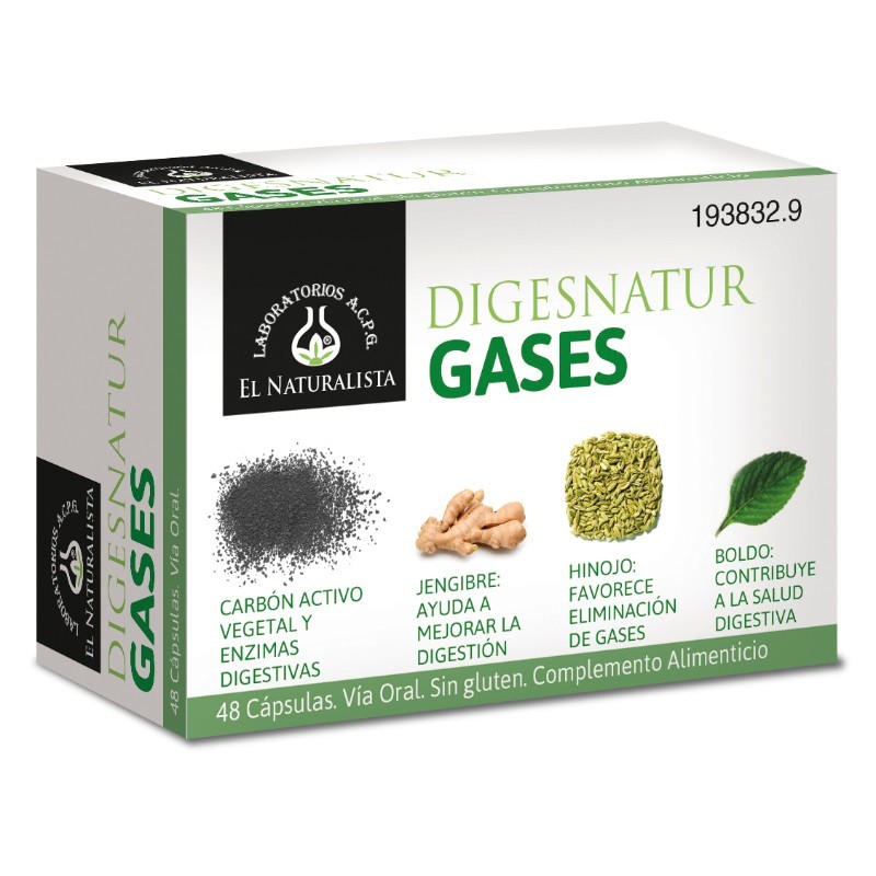 Comprar online DIGESNATUR GASES 650 mg X 48 Caps de EL NATURALISTA