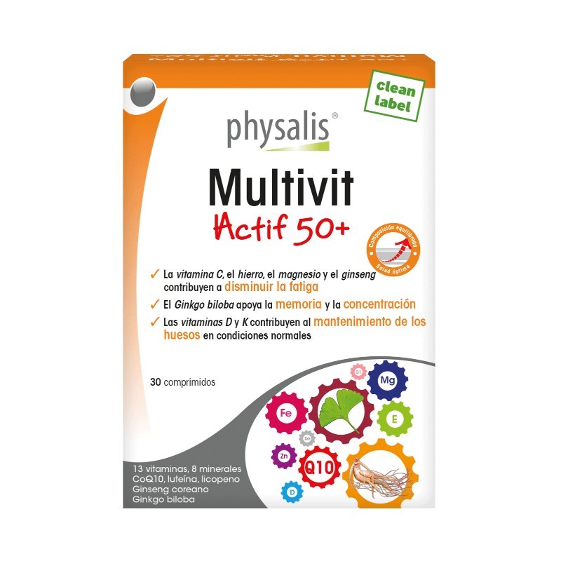 Comprar online MULTIVIT ACTIF 50+ 30 Comp de PHYSALIS