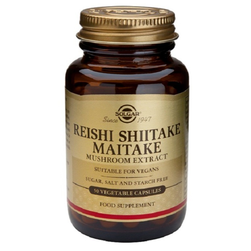 Comprar online REISHI-SHIITAKE-MAITAKE 50 Vcaps de SOLGAR