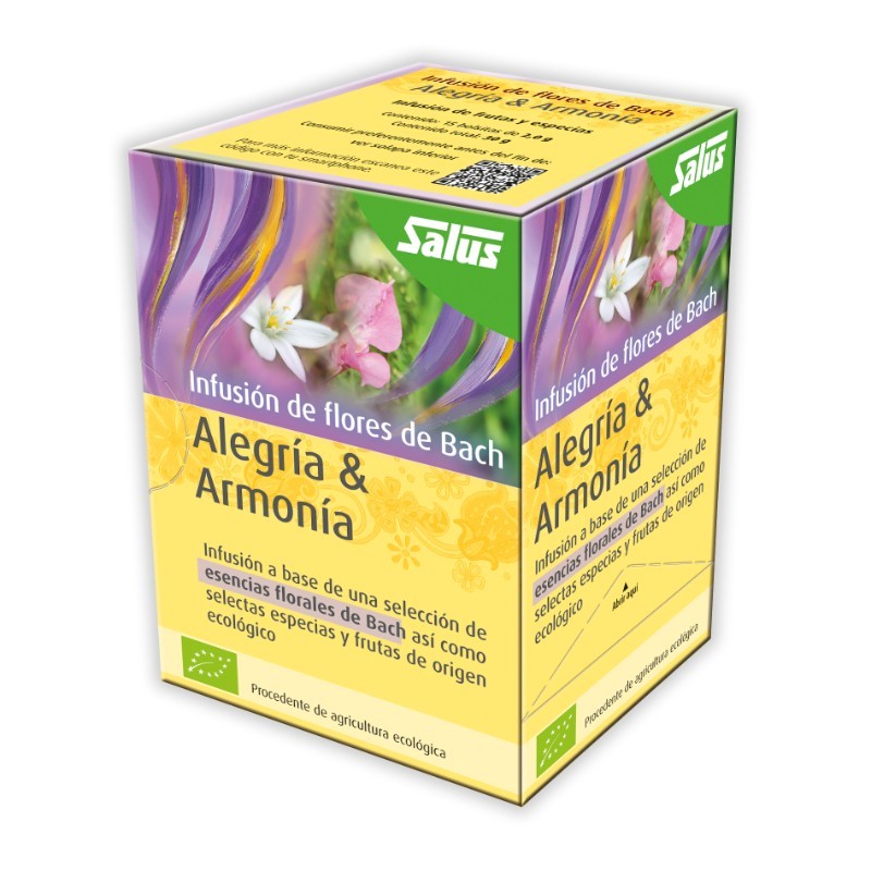 Comprar online ALEGRIA Y ARMONIA INFUSION DE FLORES DE BACH 15 F de SALUS