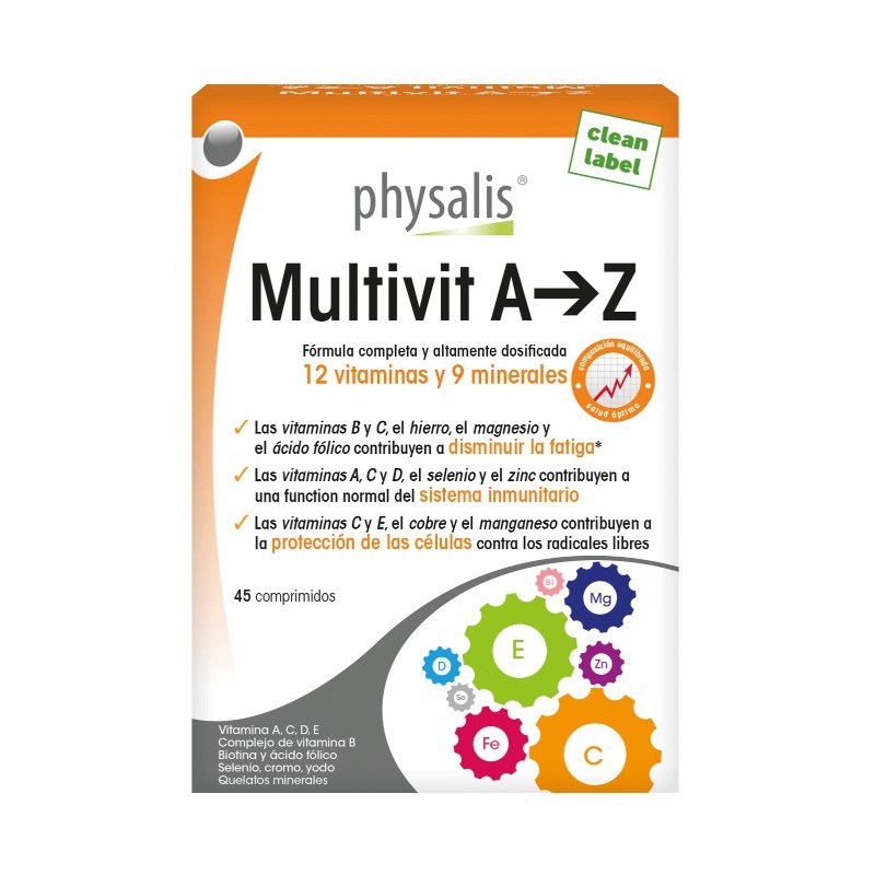 Comprar online MULTIVIT A Z 45 Comp de PHYSALIS