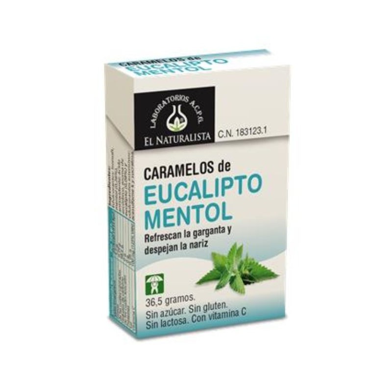 Comprar online CARAMELOS EUCALIPTO - MENTOL EXP 20 Unidades de EL NATURALISTA