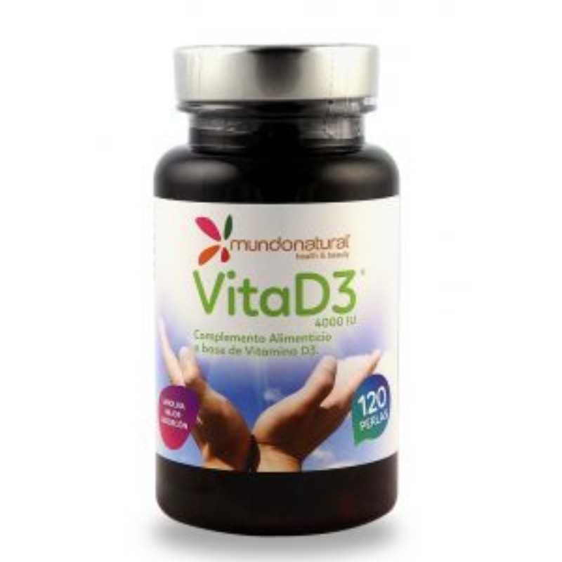 Comprar online VITAD3 4000 UI 120 PERLAS de MUNDO NATURAL