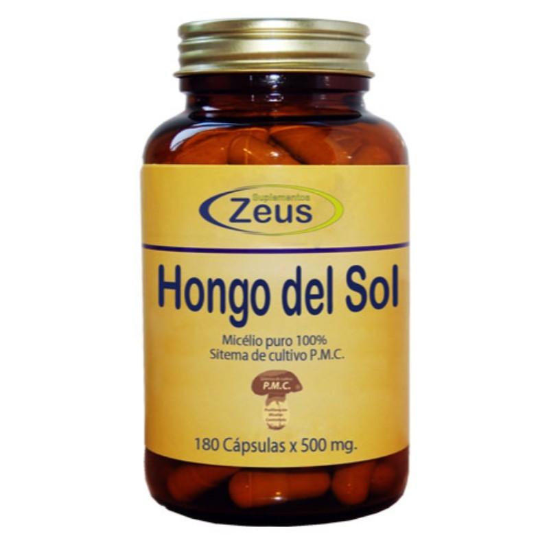 Comprar online HONGO DEL SOL 500 mg 180 Caps de ZEUS