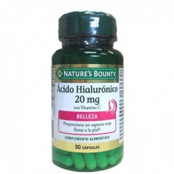 Comprar online ACIDO HIALURONICO 20 mg CON VITAMINA C 30 Caps de NATURE´S  BOUNTY. Imagen 1