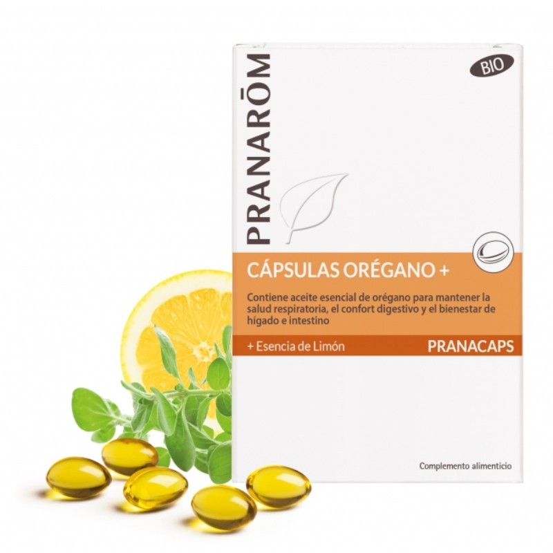 Comprar online OREGANO + + ESENCIA DE LIMON BIO* 30 CAPSULAS de PRANAROM