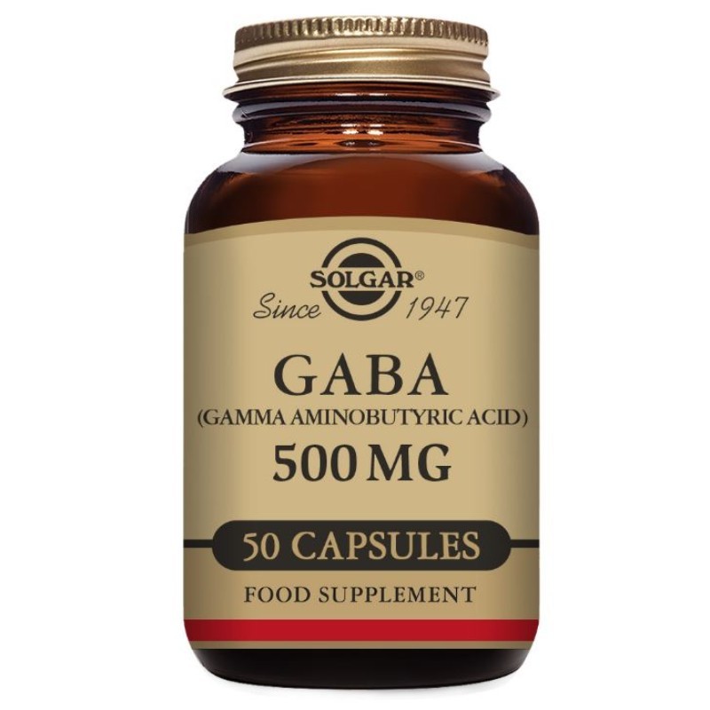 Comprar online GABA 500 mg 50 Vcaps de SOLGAR
