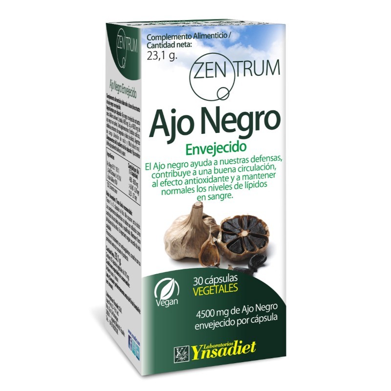 Comprar online ZENTRUM EXTRACTO AJO NEGRO ENVEJECIDO 30 Caps de YNSADIET