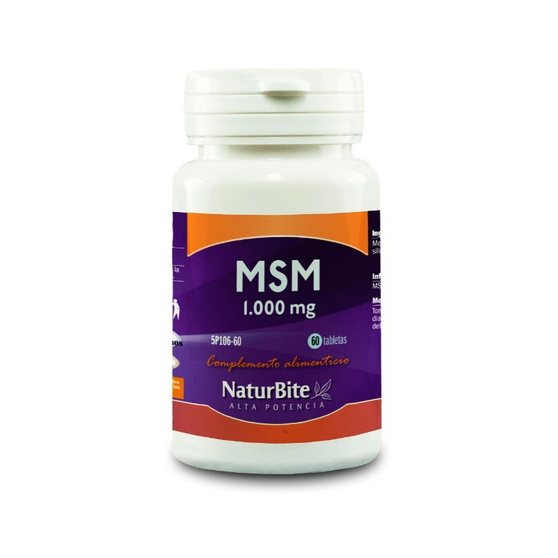 Comprar online OPT MSM 1000 mg 60 Tabs de NATURBITE