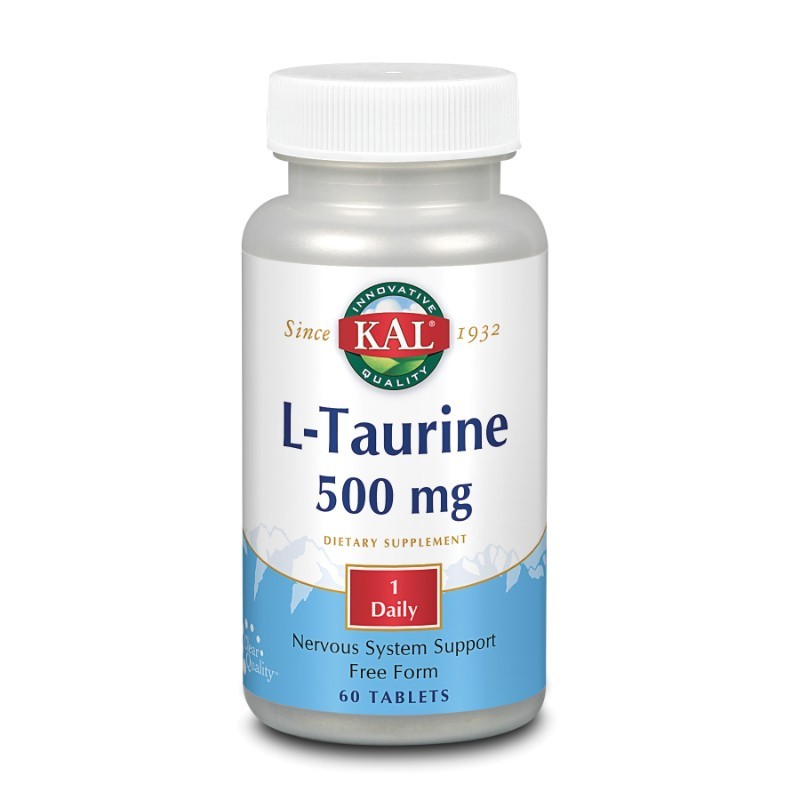 Comprar online L-TAURINA 500 mg 60 Caps de KAL