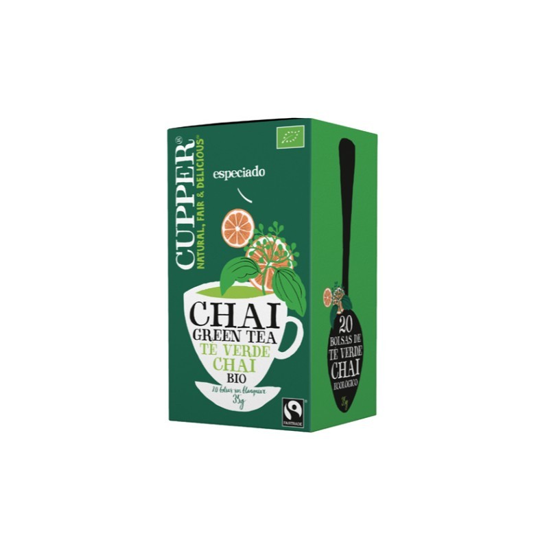Comprar online CHAI GREEN TEA BIO 20 Bolsas de CUPPER