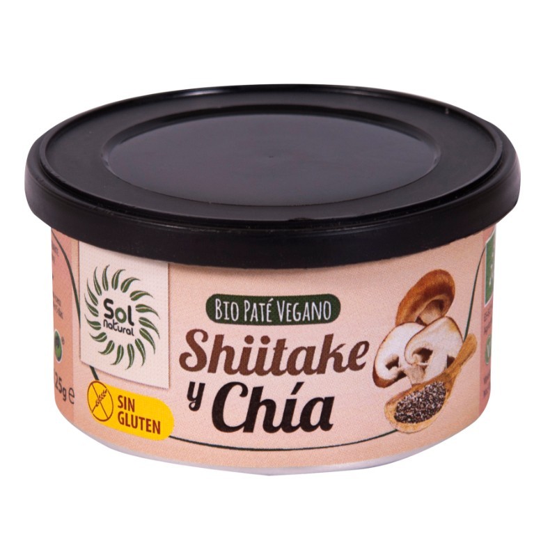 Comprar online PATE SHIITAKE Y CHIA BIO 125 g de SOLNATURAL
