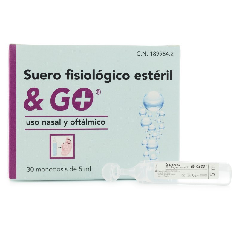 Comprar online SUERO FISIOLOGICO & GO 30 UDS 5 ML de PHARMA&GO