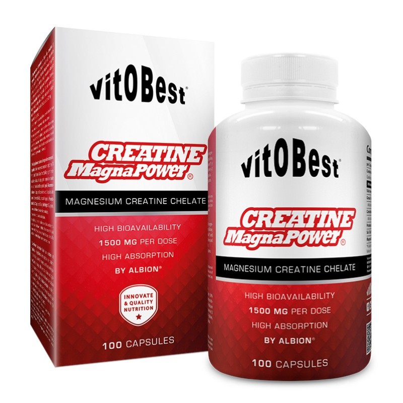 Comprar online CREATINA MAGNA POWER 1500 mg 100 Caps de VIT.O.BEST