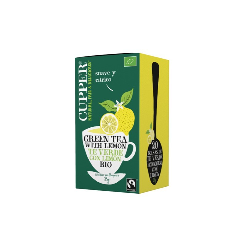 Comprar online GREEN TEA WHIT LEMON BIO 20 Bolsas de CUPPER