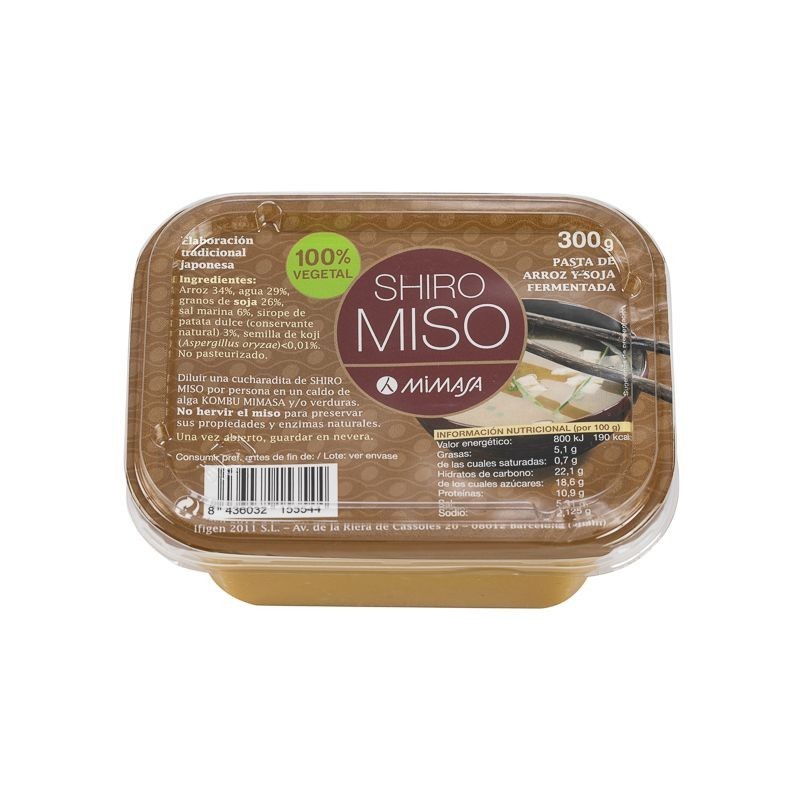 Comprar online SHIRO MISO 300 gr (ARROZ BLANCO) de MIMASA