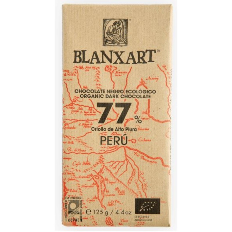 Comprar online CHOCOLATE NEGRO PERU 77% 125 gr de BLANXART