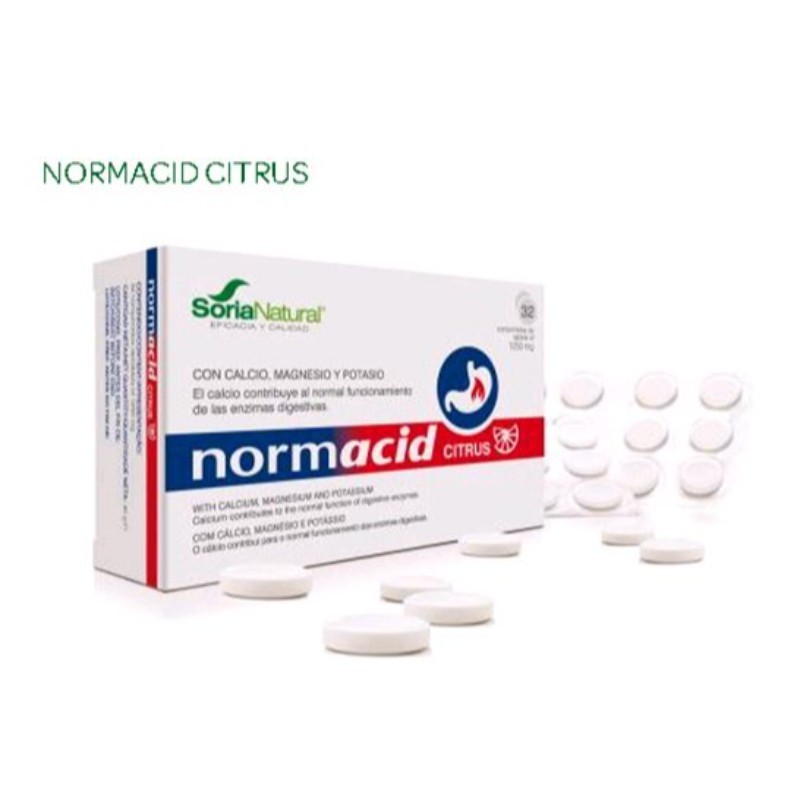 Comprar online NORMACID CITRUS 32 Comp x 1250 mg de SORIA