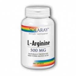 Comprar online L ARGININE 500 mg 100 Capsulas de SOLARAY. Imagen 1