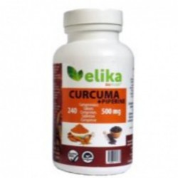 Comprar online CURCUMA + PIPERINA 500 mg 240 Comp de ELIKAFOODS. Imagen 1
