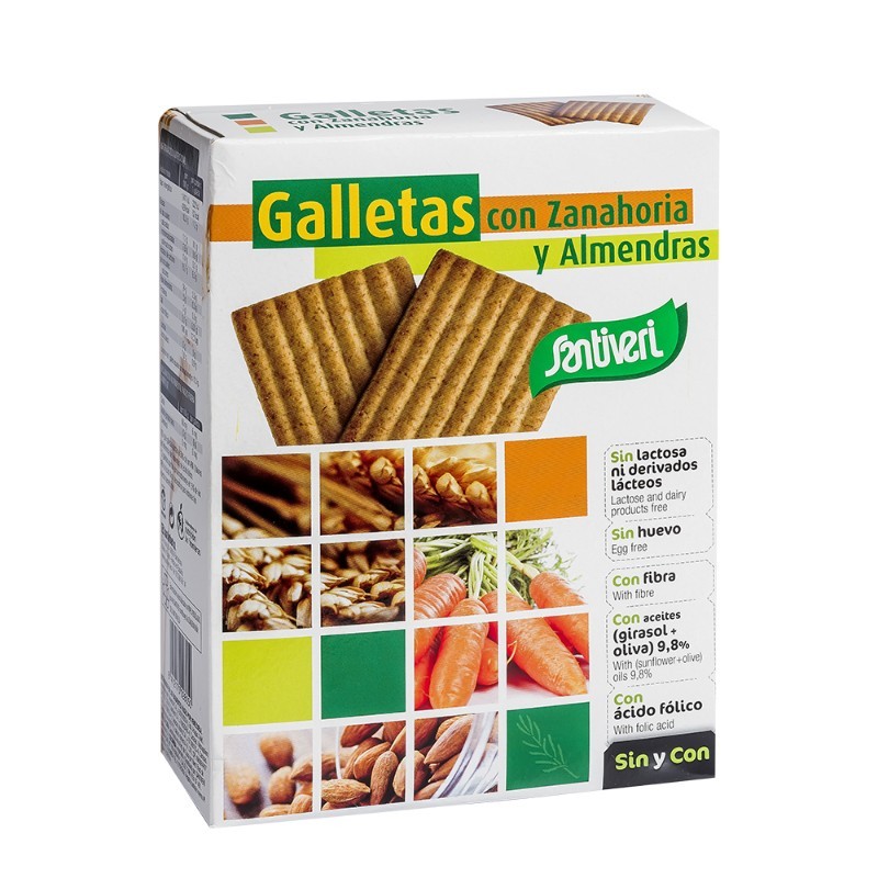 Comprar online GALLETA ZANAHORIA + ALMENDRA 1 Paq de SANTIVERI