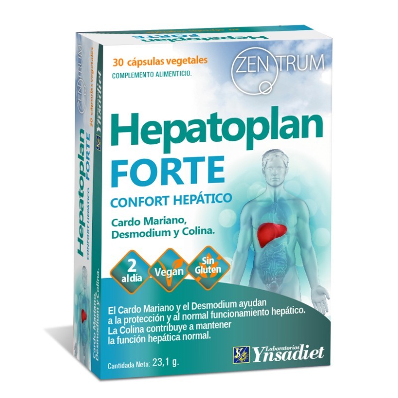 Comprar online ZENTRUM HEPATOPLAN FORTE 30 CAPS. de YNSADIET
