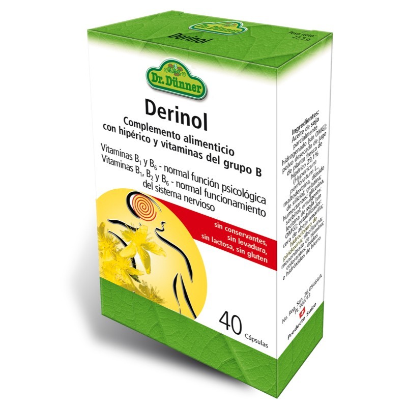 Comprar online DERINOL 40 Caps de DR.DUNNER