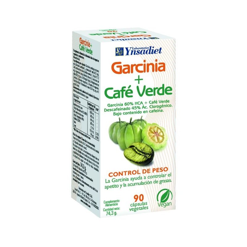 Comprar online GARCINIA + CAFE VERDE 90 Caps de YNSADIET. Imagen 1